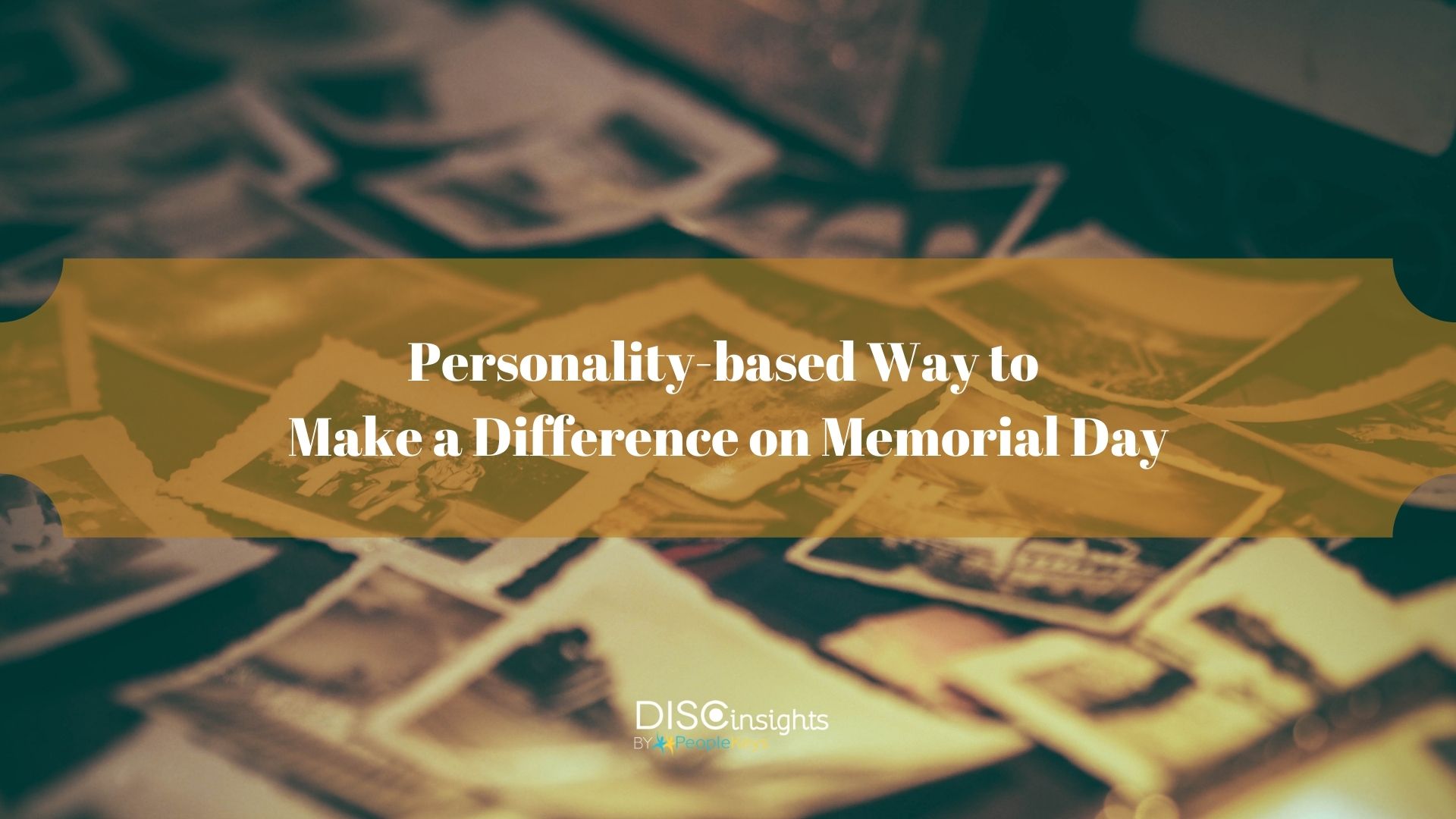 Personality based way to make a difference on memorial day